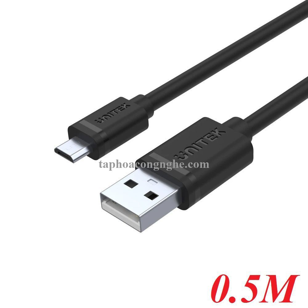 Unitek 26482 Y-C454GBK 0.5M Cáp Usb 2.0 sang Micro USB 30026482
